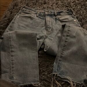 Pilcro by Anthropologie straight leg light wash jeans in size 27